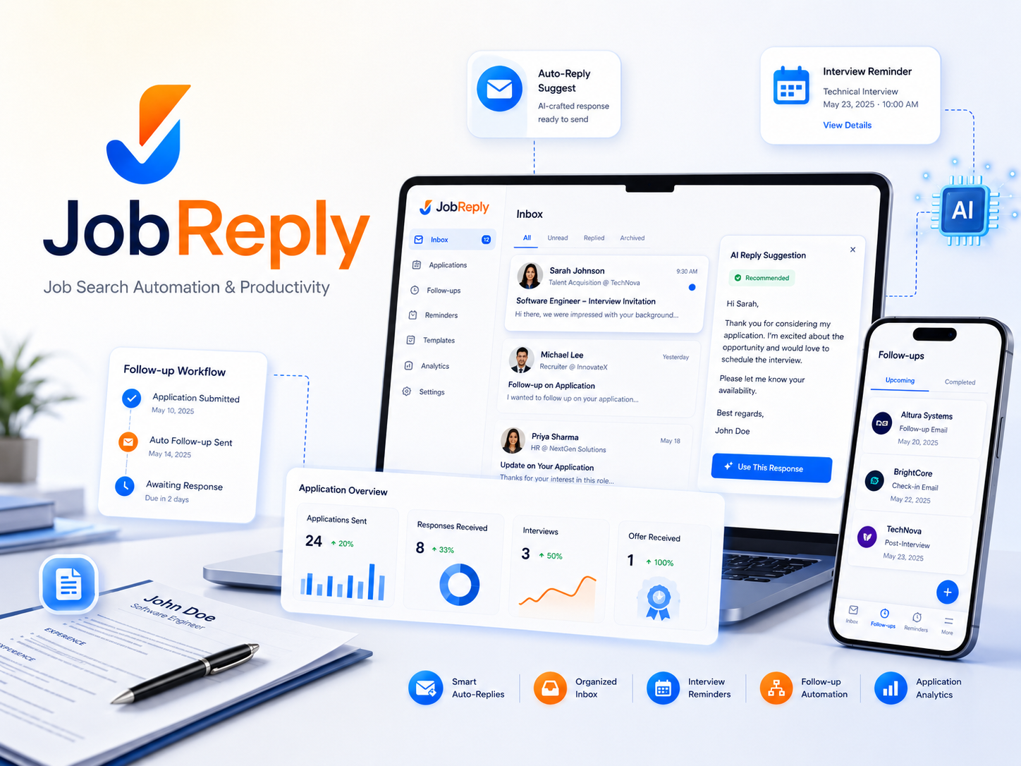JobReply — Job Search Automation / Productivity